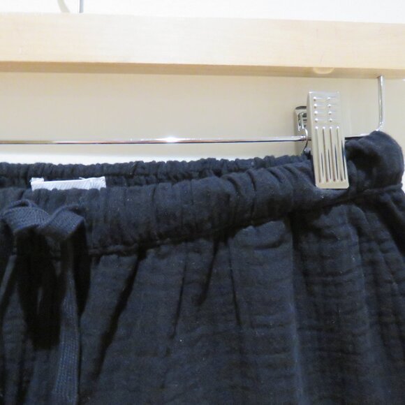 ARITZIA LITTLE MOON Airplush Cotton Sail Pant Organic Cotton Wide Leg Black XS - Picture 5 of 12